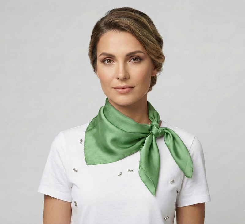 Classic Solid Silk Feel Scarf-S2218
