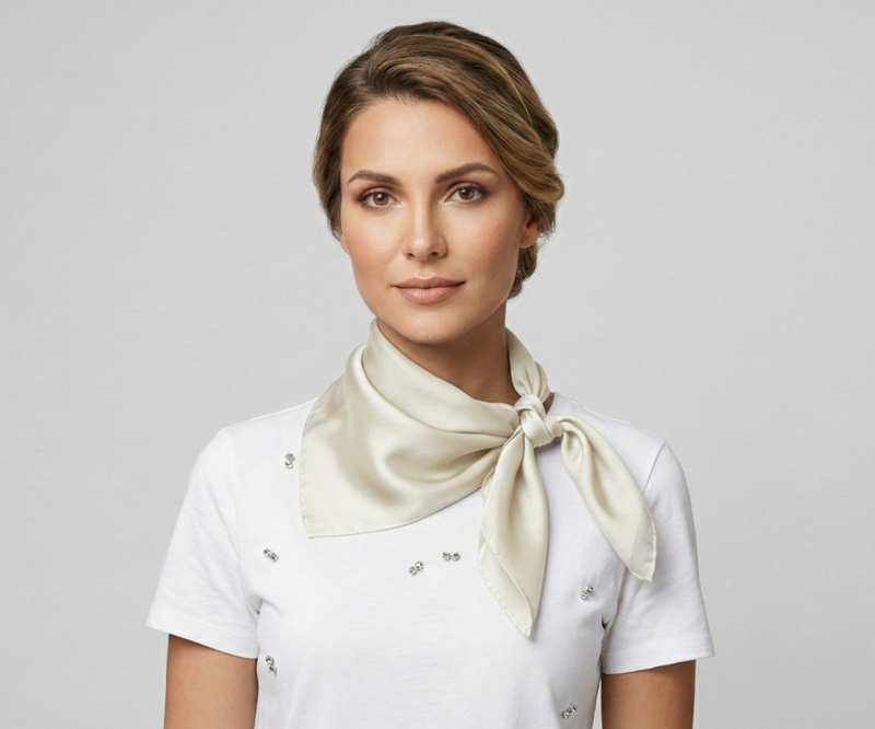 Classic Solid Silk Feel Scarf-S2218