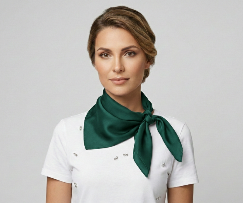 Classic Solid Silk Feel Scarf-S2218