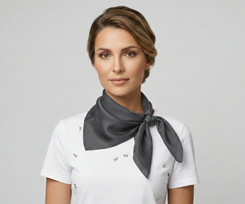 Classic Solid Silk Feel Scarf-S2218