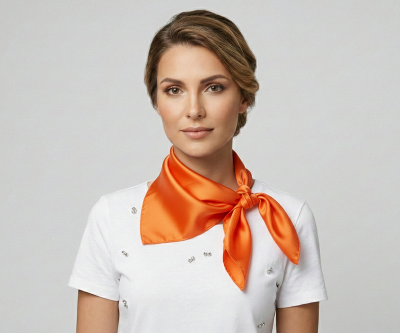 Classic Solid Silk Feel Scarf-S2218