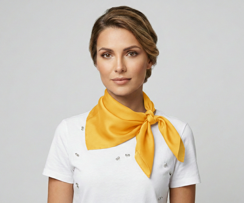 Classic Solid Silk Feel Scarf-S2218