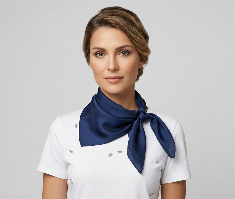 Classic Solid Silk Feel Scarf-S2218