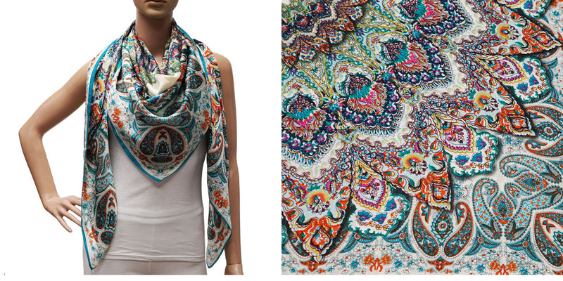 ilk Feel Paisley Print Scarf-S2402