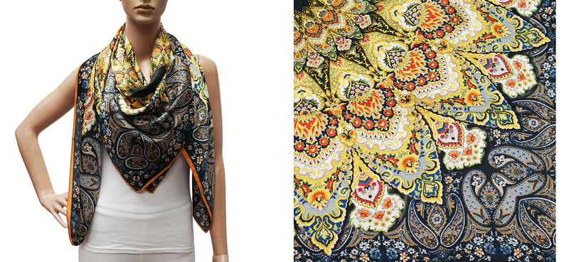 ilk Feel Paisley Print Scarf-S2402