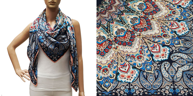 ilk Feel Paisley Print Scarf-S2402