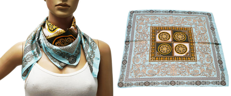 Baroque Gold Silk Feel Scarf-S2406