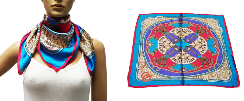 Royal Chain Print Neck Scarf-S2407