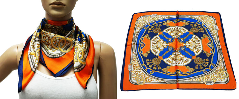 Royal Chain Print Neck Scarf-S2407