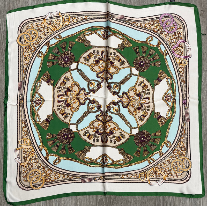 Royal Chain Print Neck Scarf-S2407