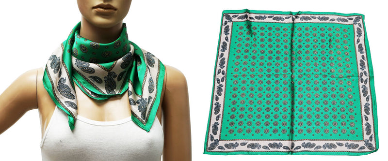 Retro Orange Paisley Neck Scarf-S2411