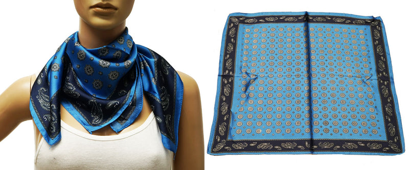 Retro Orange Paisley Neck Scarf-S2411