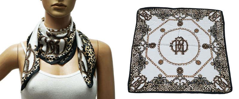 Leopard Baroque Print Neck Scarf-S2412