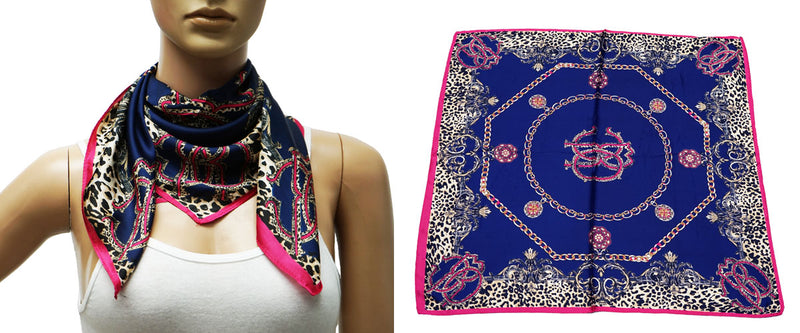 Leopard Baroque Print Neck Scarf-S2412