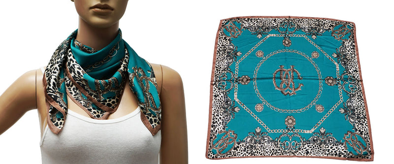 Leopard Baroque Print Neck Scarf-S2412