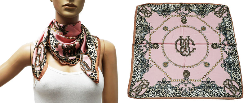 Leopard Baroque Print Neck Scarf-S2412
