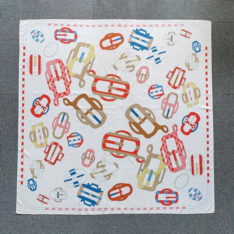 Chic Buckle Print Scarf-S2505