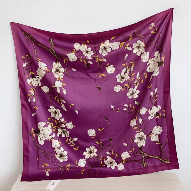 Silk Feel Magnolia Scarf-S2515