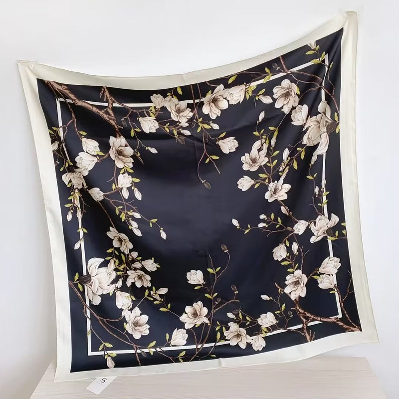Silk Feel Magnolia Scarf-S2515