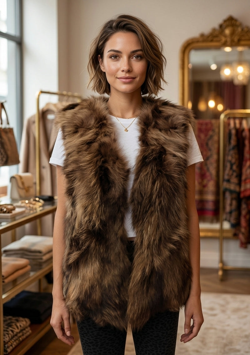 Real Fur Vest - SHW1711