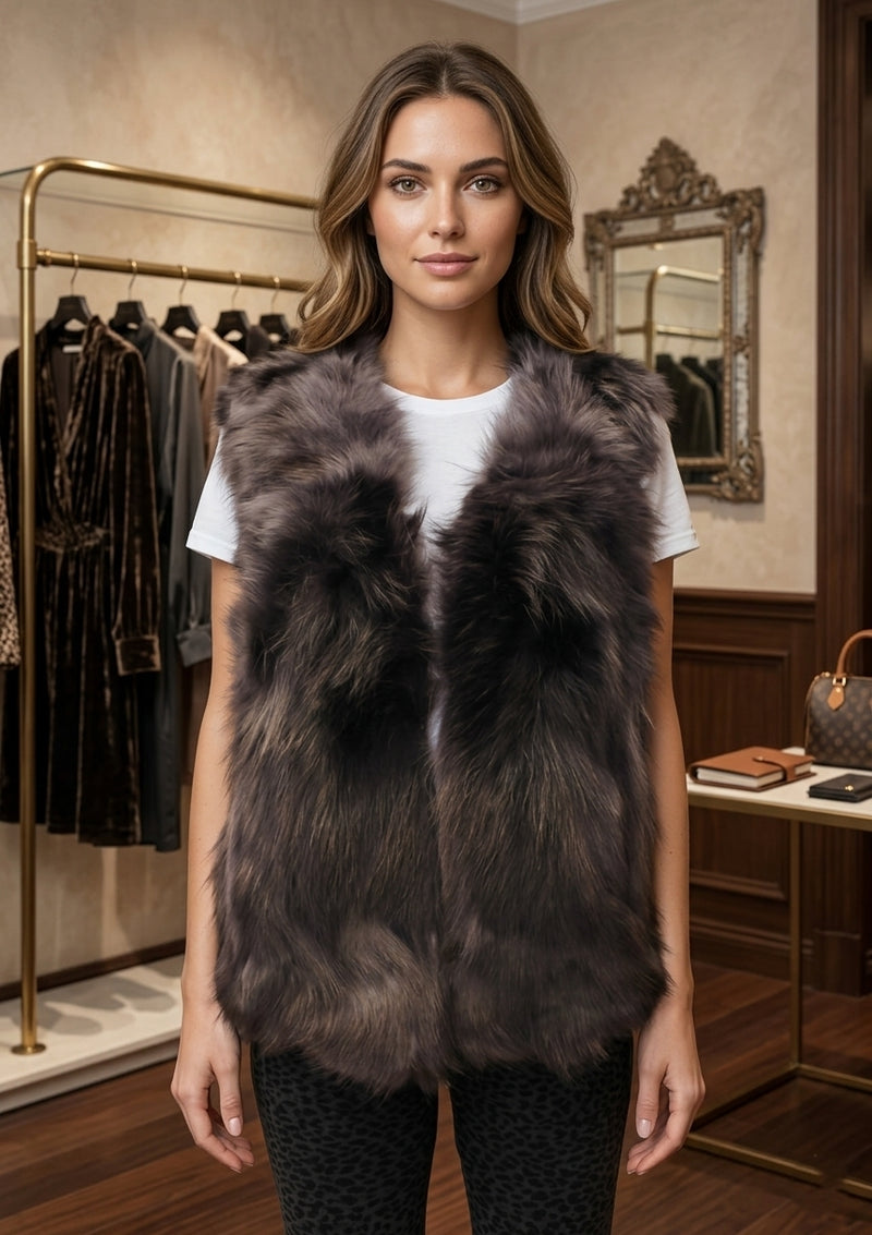 Real Fur Vest - SHW1711