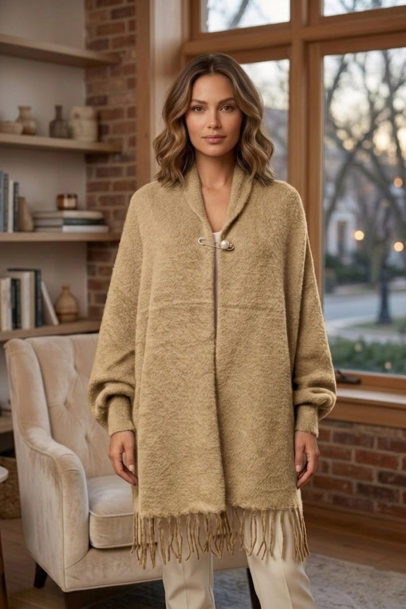 Soft Cashmere-Like Fringe Shawl-SHW2102
