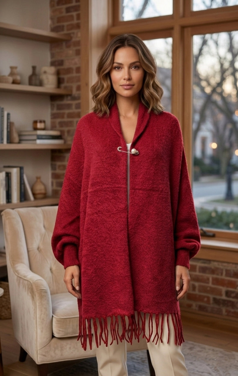 Soft Cashmere-Like Fringe Shawl-SHW2102