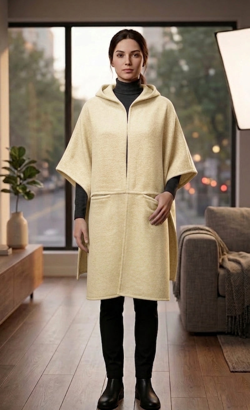 Hooded Front Cape-SHW2105