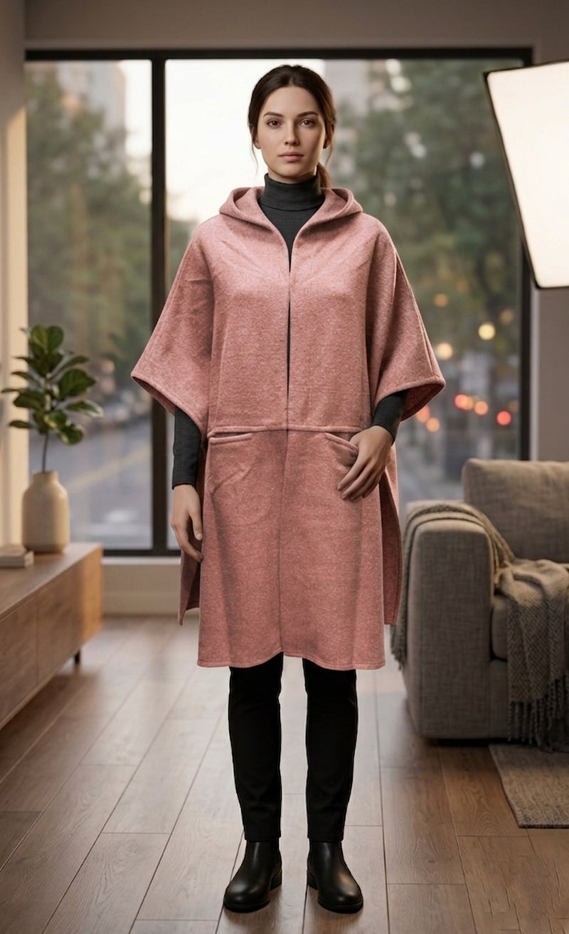 Hooded Front Cape-SHW2105
