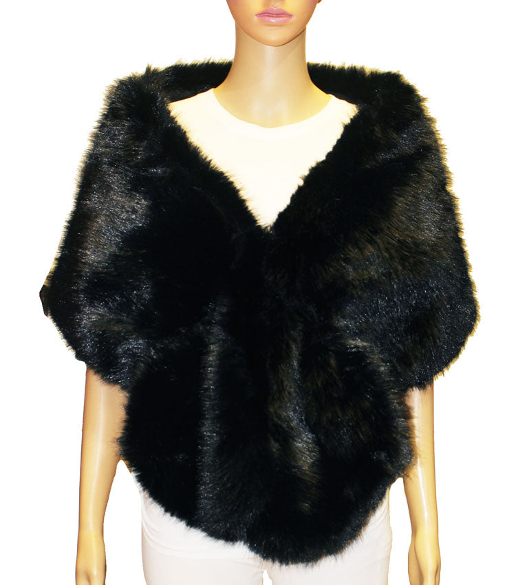 Faux Fur Shawl Wrap - SHW2318
