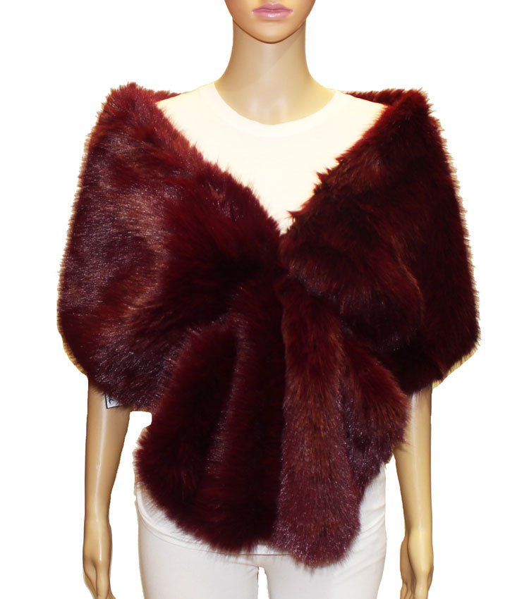 Faux Fur Shawl Wrap - SHW2318