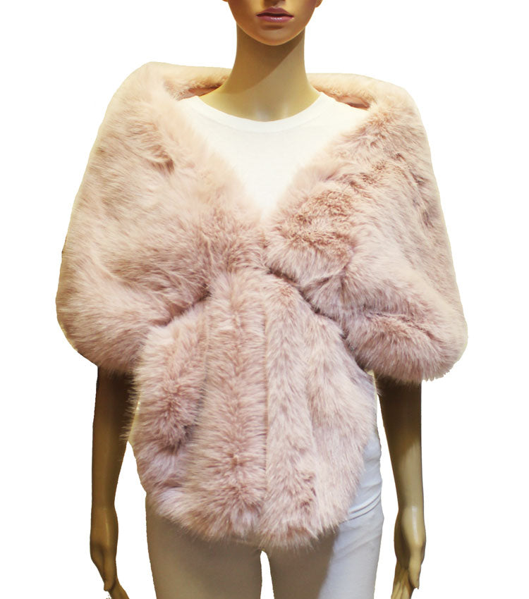 Faux Fur Shawl Wrap - SHW2318