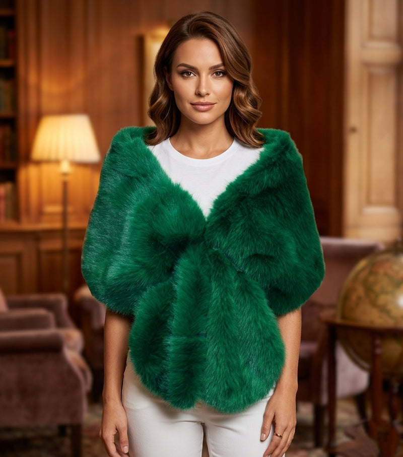 Faux Fur Shawl Wrap - SHW2318