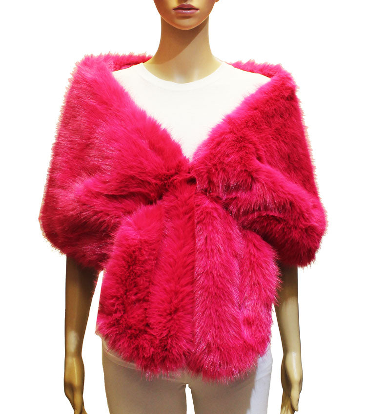 Faux Fur Shawl Wrap - SHW2318