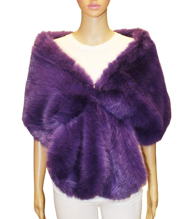 Faux Fur Shawl Wrap - SHW2318
