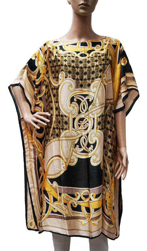 Elegant Printed Kaftan Dress-SHW2401