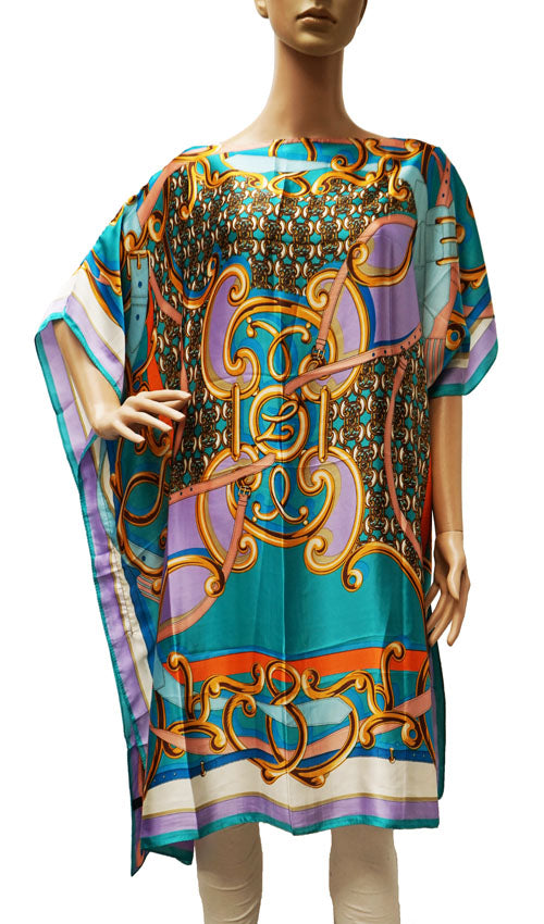 Elegant Printed Kaftan Dress-SHW2401