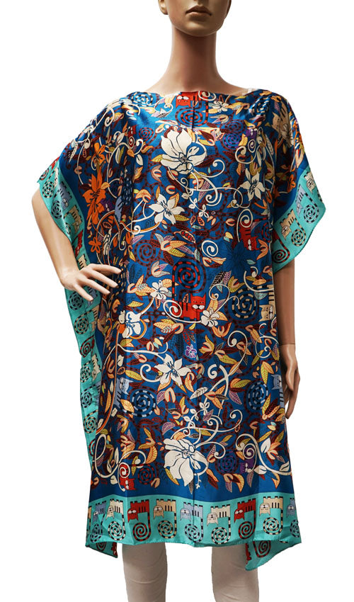 Silk Feel Kaftan Dress-SHW2402