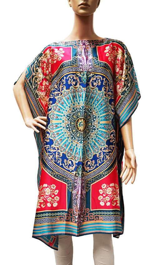 Silk Feel Mandala Kaftan-SHW2403
