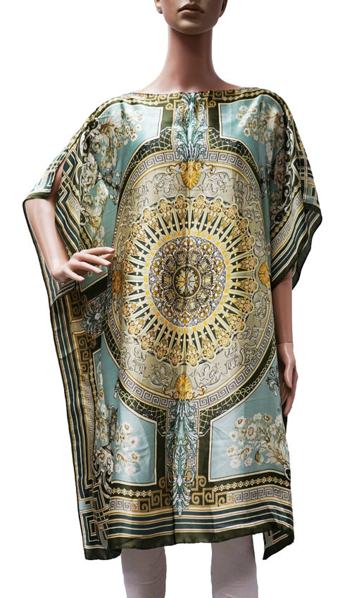 Silk Feel Mandala Kaftan-SHW2403