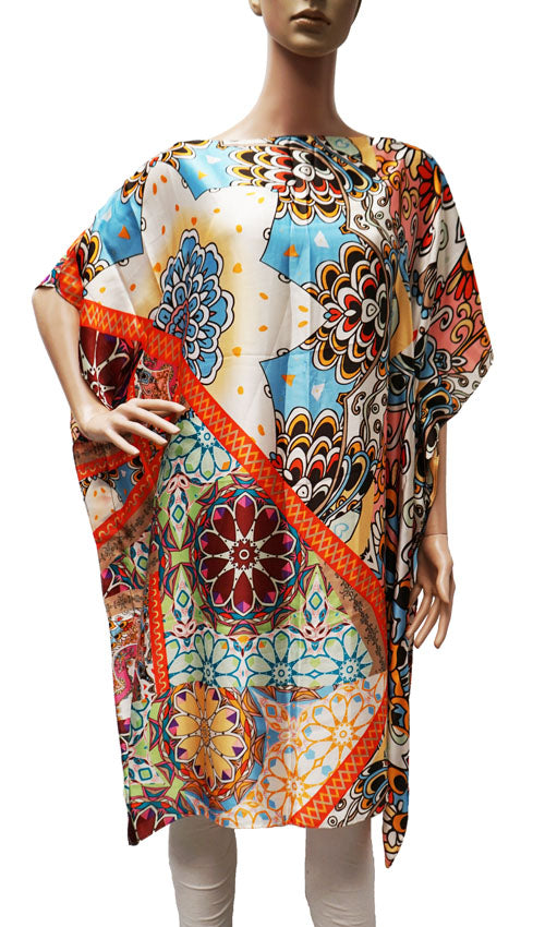 Silk Feel Boho Kaftan-SHW2404