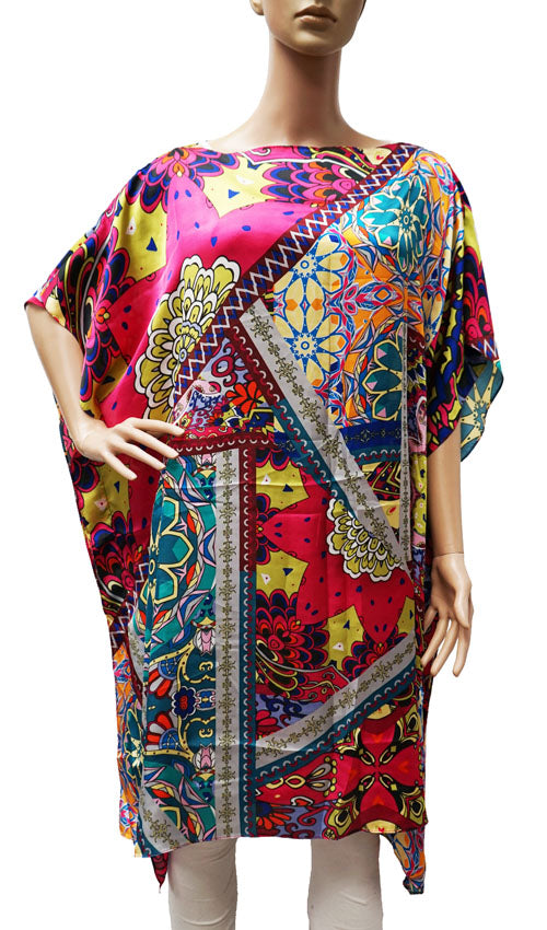 Silk Feel Boho Kaftan-SHW2404