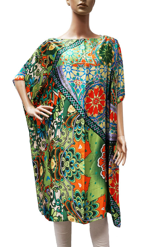 Silk Feel Boho Kaftan-SHW2404