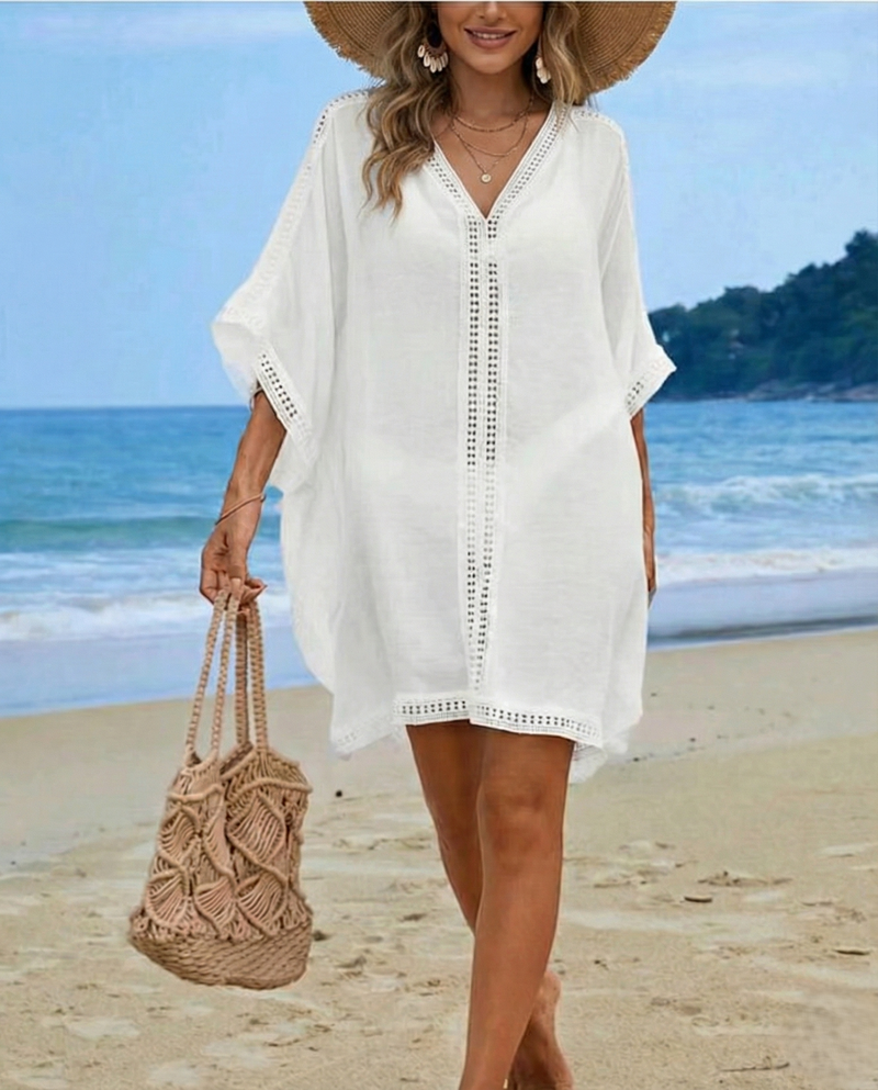 V-Neck Beach Cover-Up-SHW2413