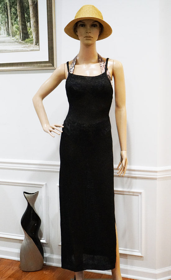 Backless Knit Bodycon Dress-SHW2427