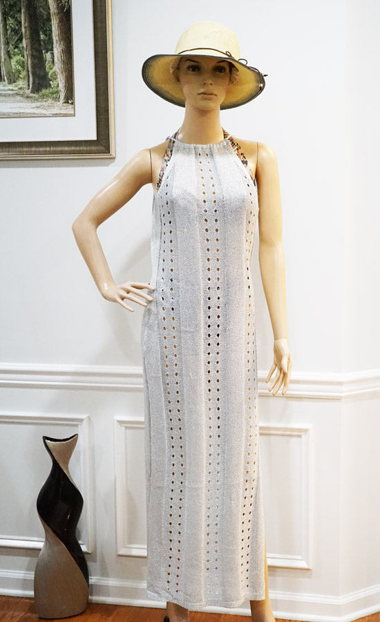 Shiny Bodycon Knit Dress-SHW2428