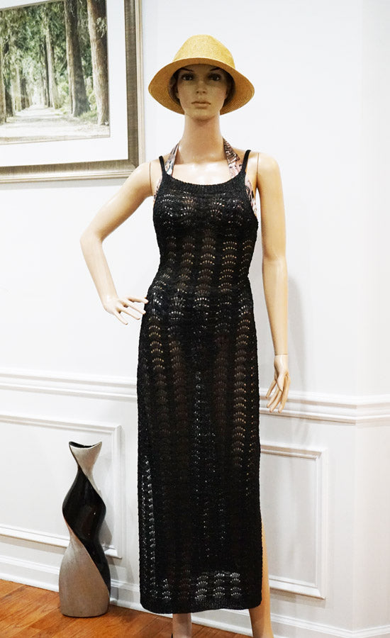 Sparkly Crochet Knit Dress-SHW2431