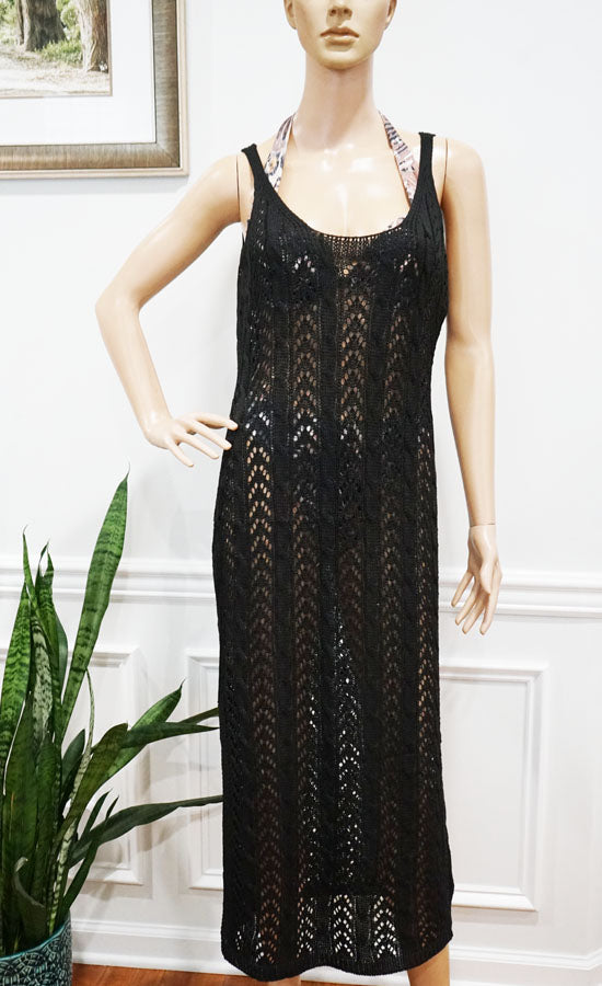 Elegant Crochet Midi Dress-SHW2433