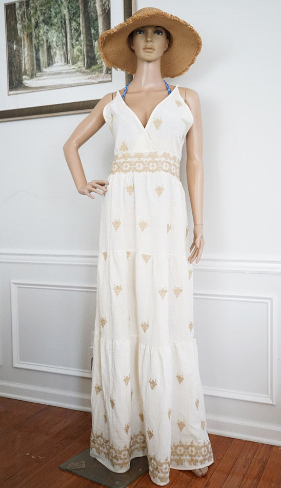 Boho Spaghetti Strap Maxi Dress-SHW2507