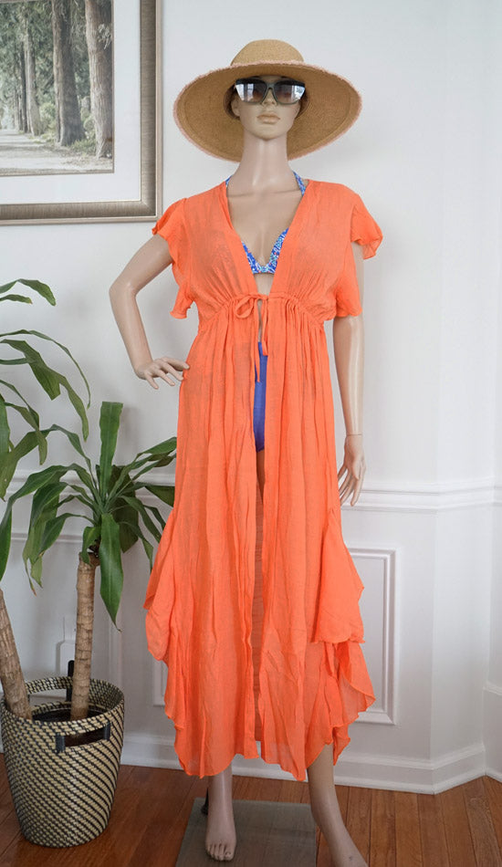 Flowy Beach Cover Up-SHW2523